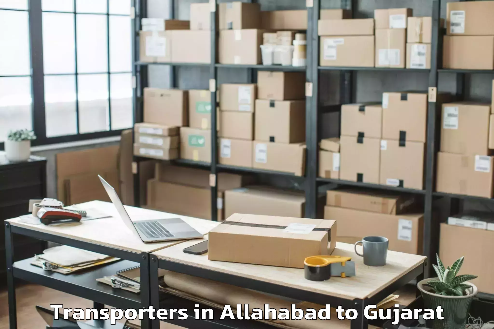 Book Allahabad to Jambusar Transporters Online